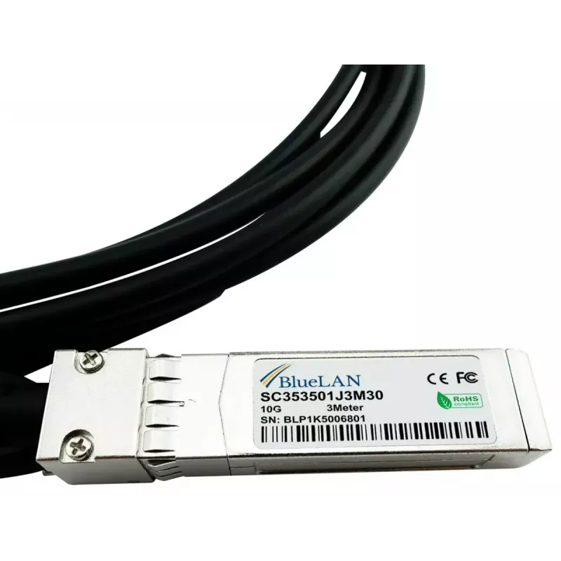 BlueOptics X6566B-3-R6-BL InfiniBand / šviesolaidinis kabelis 3 m SFP+ juodas