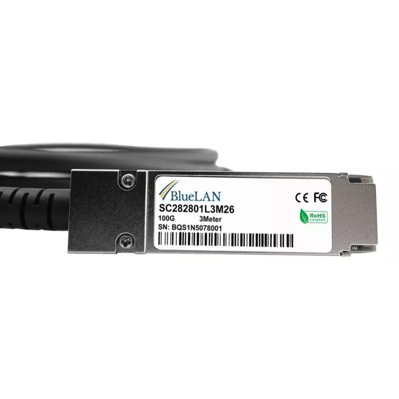 BlueOptics XQ+DA0002-BL InfiniBand šviesolaidinis kabelis 2 m QSFP28 Kištukas Kištukas