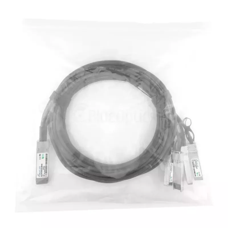 BlueOptics DAC-Q28-4S28-25G-2M-BL QSFP28 4xSFP28 InfiniBand 2m juodas tinklo kabelis