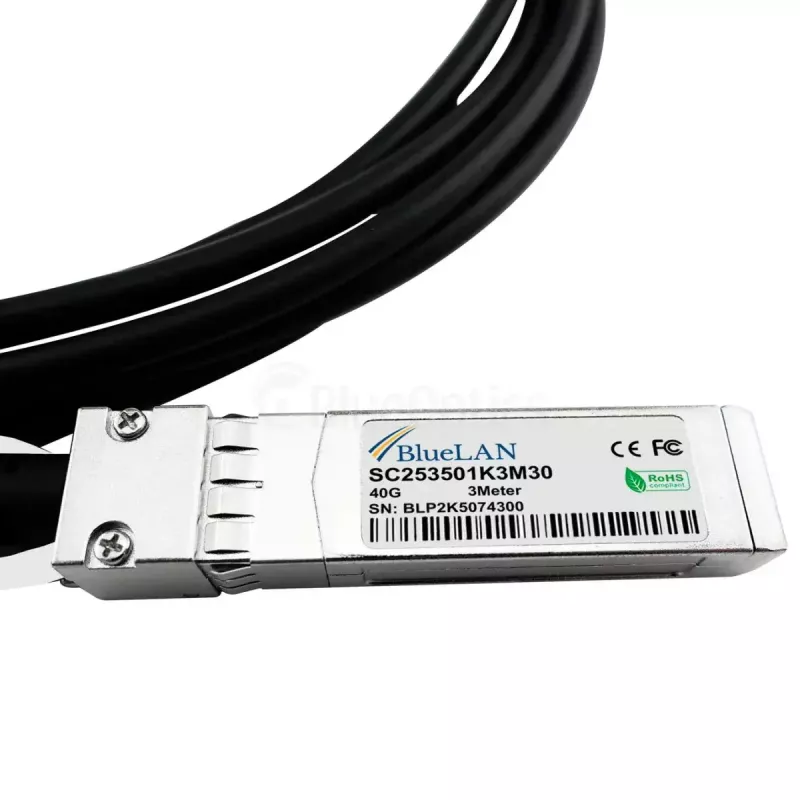 BlueOptics DAC-Q28-4S28-25G-2M-BL QSFP28 4xSFP28 InfiniBand 2m juodas tinklo kabelis
