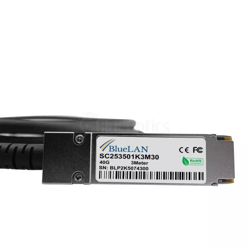 BlueOptics DAC-Q28-4S28-25G-2M-BL QSFP28 4xSFP28 InfiniBand 2m juodas tinklo kabelis