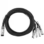 BlueOptics DAC-Q28-4S28-25G-2M-BL QSFP28 4xSFP28 InfiniBand 2m juodas tinklo kabelis