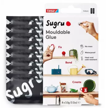 Lipnioji modeliavimo masė Tesa 41286-00000-01 juoda – 8 vnt. pakuotė