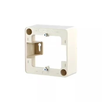Sieninė plokštė / jungiklio gaubtas MetzConnect 130829-01-I, Perlų balta, 85×85 mm, 36 mm gylis