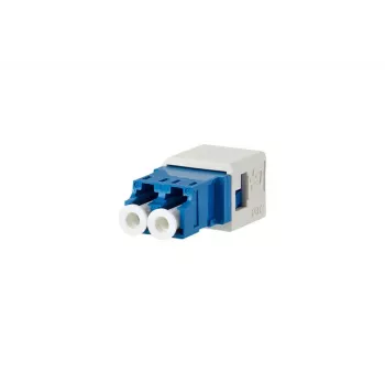 Skaidulinės optikos adapteris METZ CONNECT 1402L00820MI LC/SM mėlynas baltas keraminis