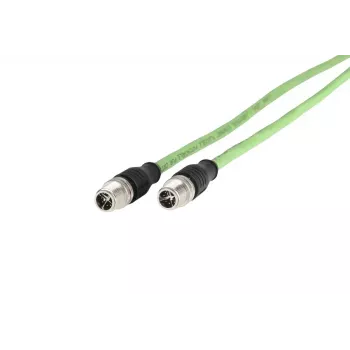 Pramoninis tinklo laidas METZ CONNECT 142M2X11020, Cat.6A, M12 X-koduotas, 2 m
