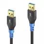 USB kabelis PureLink FI-U310-003 USB 3.2 Gen 1 0,3 m USB A juoda mėlyna