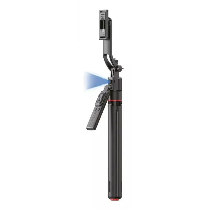 Tripod 4smarts 541772 išmaniesiems telefonams ir skaitmeniniams fotoaparatams, 3 kojelės, maks. aukštis 176 cm, svoris 560 g, juodas