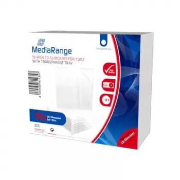 MediaRange BOX32-T plonas CD dėklas skaidriam padėklui 1 diskui 5,2 mm