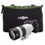 Dėklas fotoaparatui C-Rope CRP-CNB-XL-BLK-2 juodas/žalias su peties dirželiu