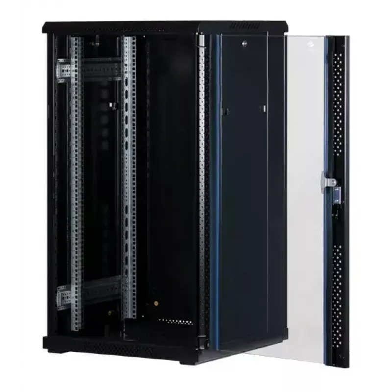 Rockstable 22U 19 colių serverio spinta su grūdintu stiklu RS19-6622