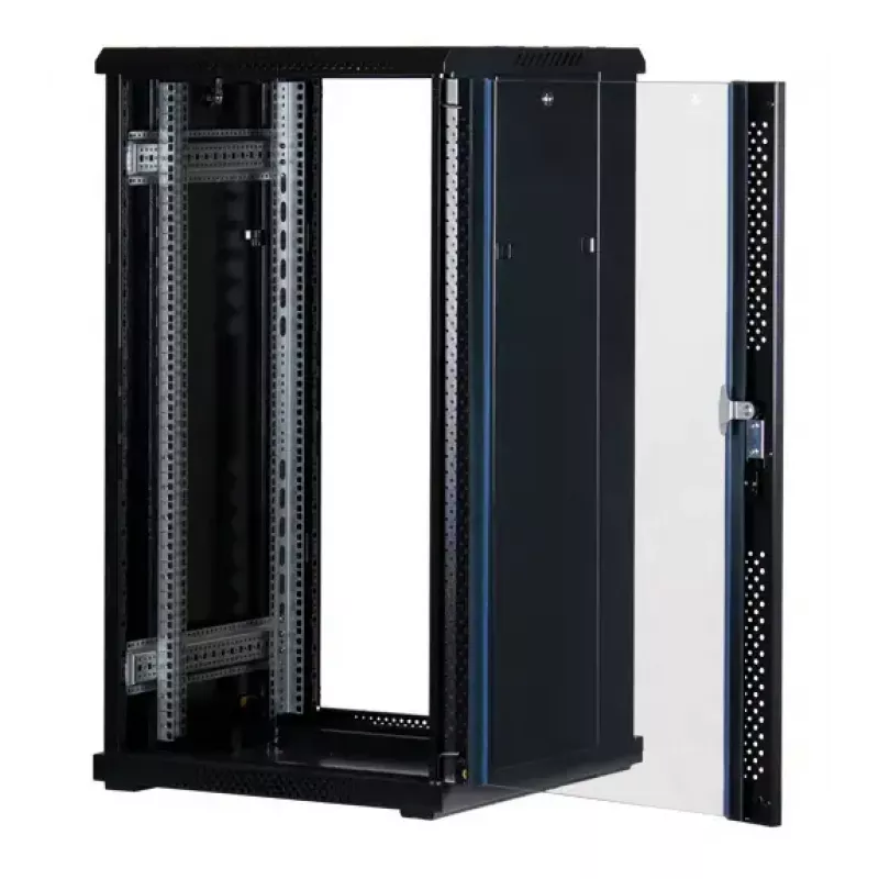 Rockstable 22U 19 colių serverio spinta su grūdintu stiklu RS19-6622