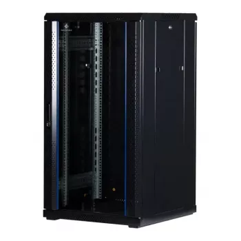 Rockstable 22U 19 colių serverio spinta su grūdintu stiklu RS19-6622