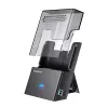 Dokavimo stotelė GrauGear G-3502-AC 2,5 colio/3,5 colio SATA HDD/SSD, USB 3.2 Gen 1 Type-B, 6 Gbit/s, 12V/1,5A, juoda/permatoma