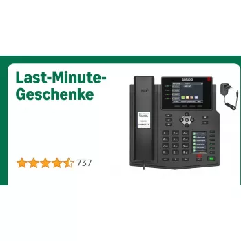 IP telefonas GEQUDIO GZ-8 su lietimui jautriu ekranu ir maitinimo adapteriu (modelis WA9780)