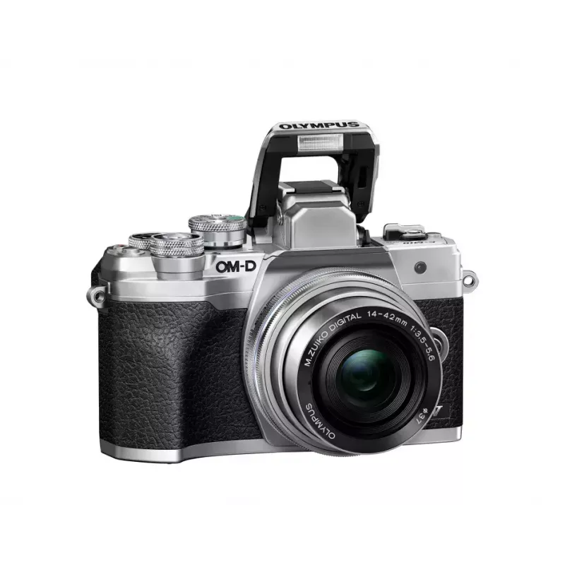 Veidrodinis fotoaparatas Olympus OM-D E-M10 Mark IV MILC 20,3 MP 4/3 colio sidabrinis