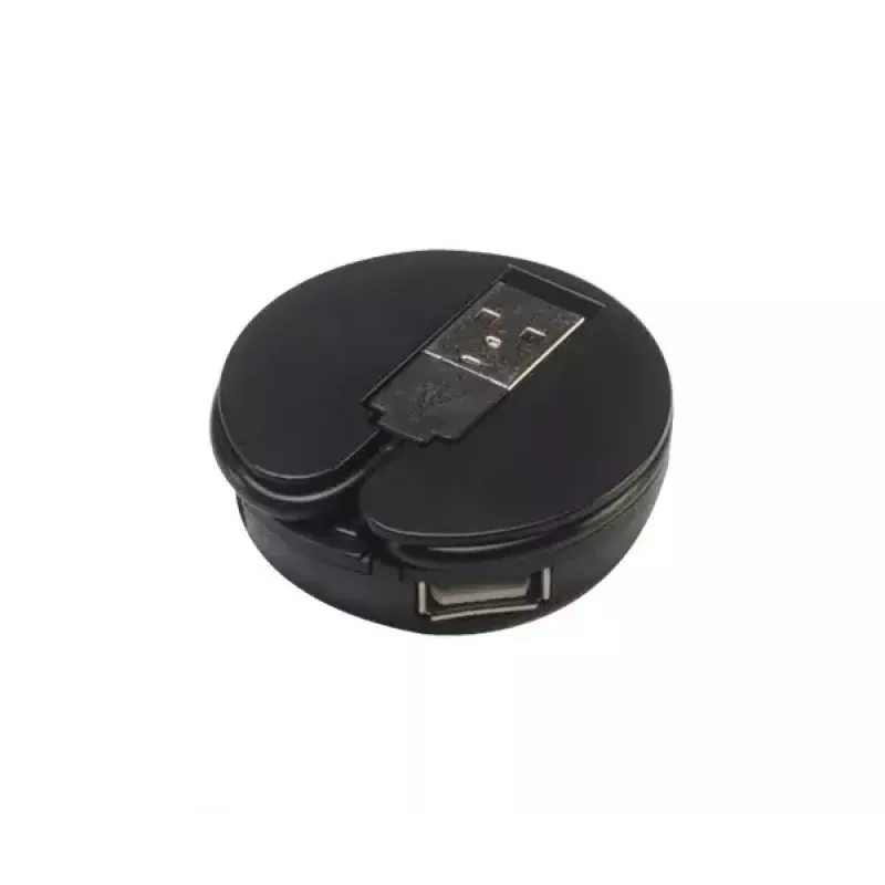 USB šakotuvas Akasa Connect4C 4-IN-1 juodas