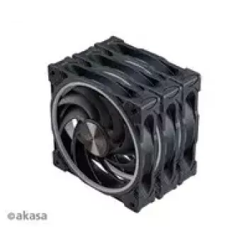 Ventiliatorių rinkinys Akasa SOHO AR LED 12 cm RGB, 3 vnt.
