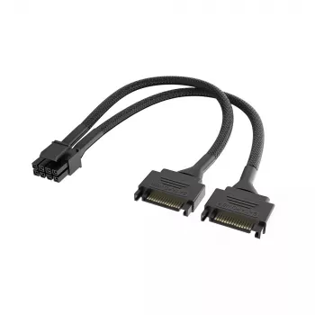 Adapterio kabelis Akasa Dual SATA į 8 kontaktų CPU (AK-CBPW33-15) 15 cm
