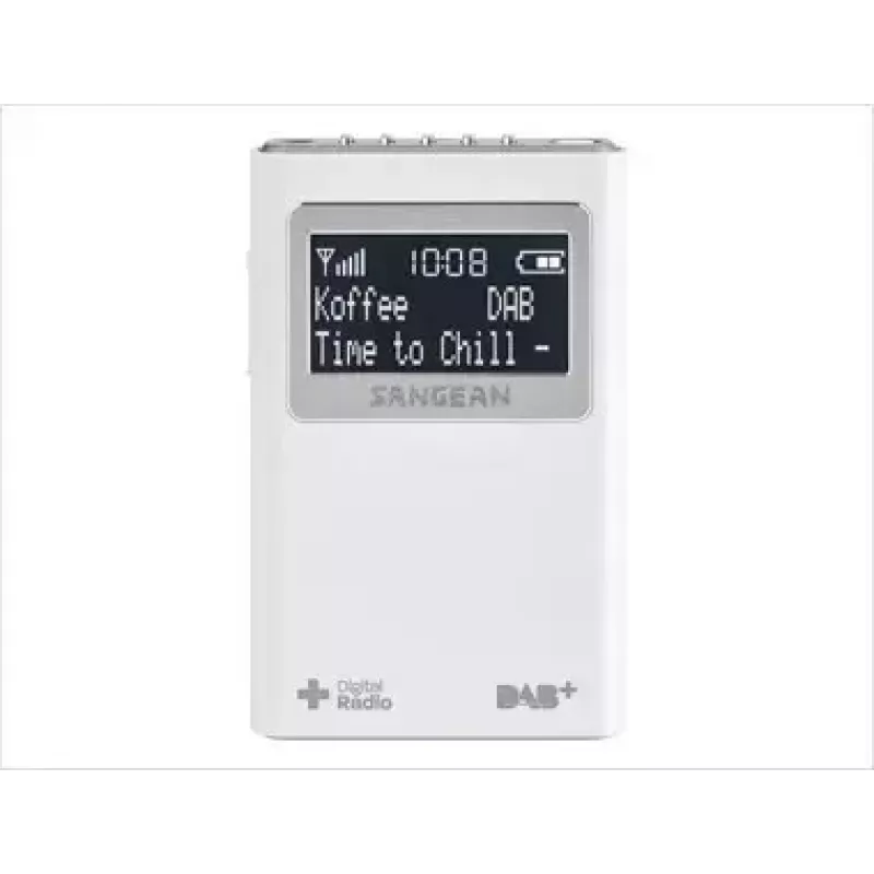 Nešiojamas radijo imtuvas Sangean DPR-39 DAB+ FM LCD Baltas