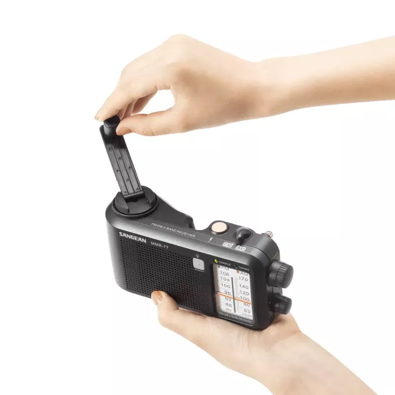 Nešiojamas radijo imtuvas Sangean MMR-77 Analoginis AM FM Juodas 3,5 mm Ausinės
