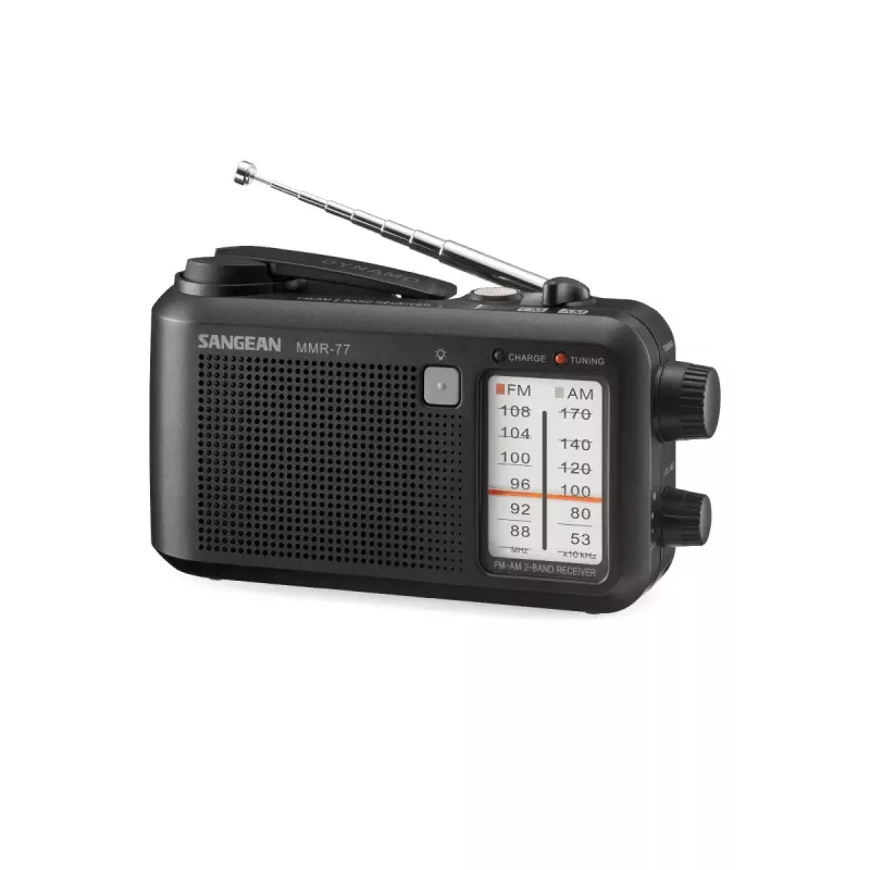 Nešiojamas radijo imtuvas Sangean MMR-77 Analoginis AM FM Juodas 3,5 mm Ausinės