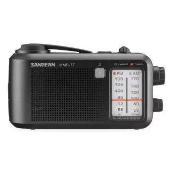 Nešiojamas radijo imtuvas Sangean MMR-77 Analoginis AM FM Juodas 3,5 mm Ausinės