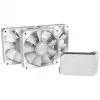 APNX FP1-120 balti 120 mm korpuso ventiliatoriai 3 vnt. pakuotėje
