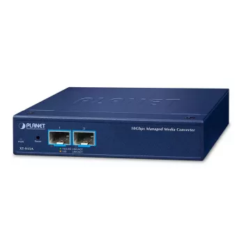 Tinklo medijos keitiklis EFB Elektronik XT-915A – 2 prievadai 10G/1G SFP+, mėlynas metalinis korpusas