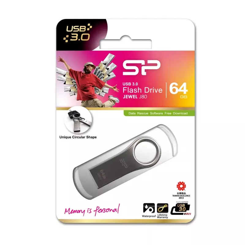 USB atmintukas Silicon Power 64 GB USB-A 3.2 Gen 1 Jewel J80