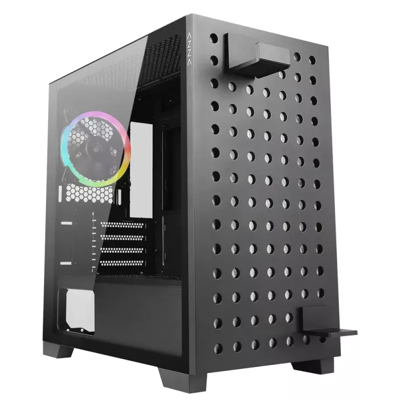PC korpusas Azza Elise Tower Black, bokštinis, juodas