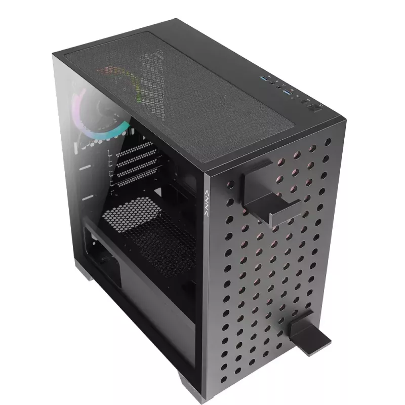 PC korpusas Azza Elise Tower Black, bokštinis, juodas