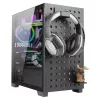 PC korpusas Azza Elise Tower Black, bokštinis, juodas