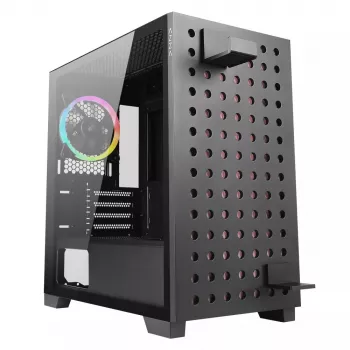 PC korpusas Azza Elise Tower Black, bokštinis, juodas