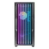 PC korpusas AZZA Guardian Glass Midi Tower – juodas, ATX/Micro-ATX/ITX/EATX, palaiko 3,5 colio×2 / 2,5 colio×4, priekiniai 120/140 mm ventiliatoriai