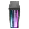 PC korpusas AZZA Guardian Glass Midi Tower – juodas, ATX/Micro-ATX/ITX/EATX, palaiko 3,5 colio×2 / 2,5 colio×4, priekiniai 120/140 mm ventiliatoriai