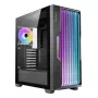 PC korpusas AZZA Guardian Glass Midi Tower – juodas, ATX/Micro-ATX/ITX/EATX, palaiko 3,5 colio×2 / 2,5 colio×4, priekiniai 120/140 mm ventiliatoriai