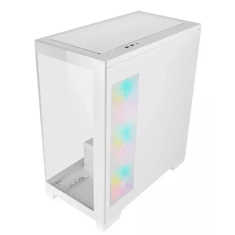 PC korpusas AZZA Cove (CSAZ-570W) – juodas, ATX/Micro-ITX/ITX, 3x120mm šoniniai ventiliatoriai, 1x120mm galinis ventiliatorius, palaiko 2,5 colio ir 3,5 colio diskus