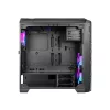 PC korpusas AZZA STORM ARGB Full Tower — juodas, ATX/Micro-ATX/EATX, 2x 3,5 colio + 6x 2,5 colio vietos, iš anksto sumontuoti ARGB ventiliatoriai