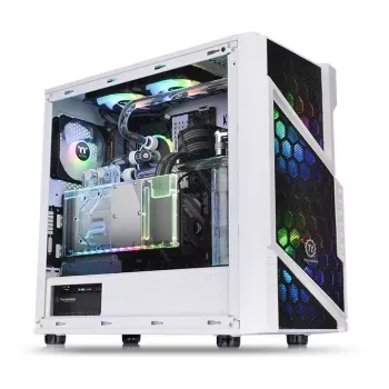 PC korpusas Thermaltake Commander C31 TG Snow ARGB Edition Midi Tower juodas, baltas
