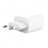 Sieninis kroviklis Silicon Power QM25 30W su dviem prievadais, USB-C ir USB-A, baltas (SP30WASYQM252PCW)