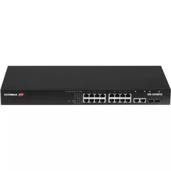 Pramoninis Gigabit jungiklis EDIMAX IGS-5218PLC – 18 Gigabit prievadų, 2 RJ45/SFP kombino prievadai