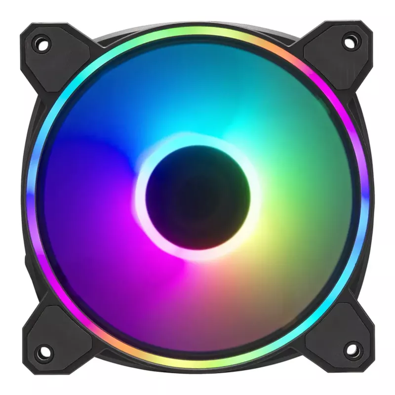 Ventiliatorių rinkinys Cooler Master MasterFan MF120 Halo² 12 cm Juodas 3 vnt.
