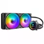 Skysčio aušinimo rinkinys Azza LCAZ-240C-ARGB 12 cm Juodas
