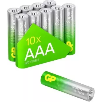 GP Super Alkaline AAA (Micro, LR03) 1,5V baterijos (10 vnt.) GPSUP24A997C10