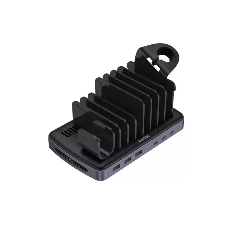 Įkrovimo stotelė UNITEK HP6 universalus greitasis įkrovimas AC viduje lauke USB Type-C 3 prievadai
