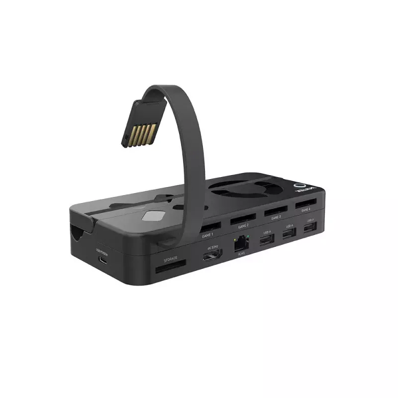 UNITEK G1002B Docking stotelė, skirta Nintendo Switch, laidinė, juoda
