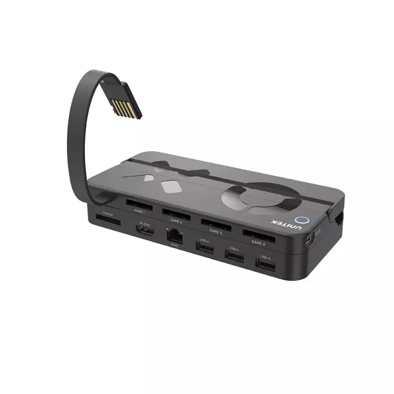 UNITEK G1002B Docking stotelė, skirta Nintendo Switch, laidinė, juoda