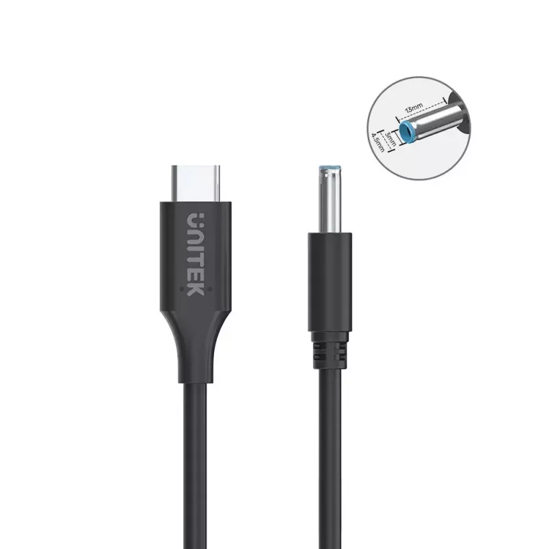 Maitinimo laidas UNITEK C14117BK-1.8M USB-C 1,8 m 20 V 3,25 A