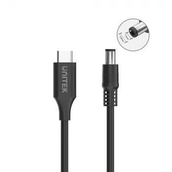 Maitinimo laidas UNITEK C14119BK-1.8M 1,8 m USB C DC 20V 3,25A